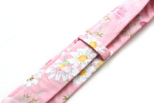Load image into Gallery viewer, White Pink Floral Necktie 2.36&quot;
