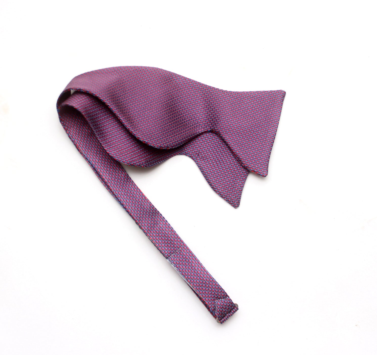 Purple Big Butterfly Silk Bow Tie