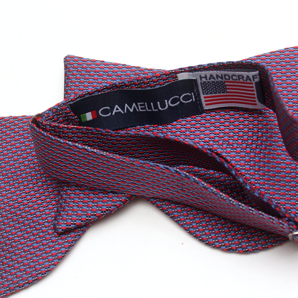 Purple Big Butterfly Silk Bow Tie