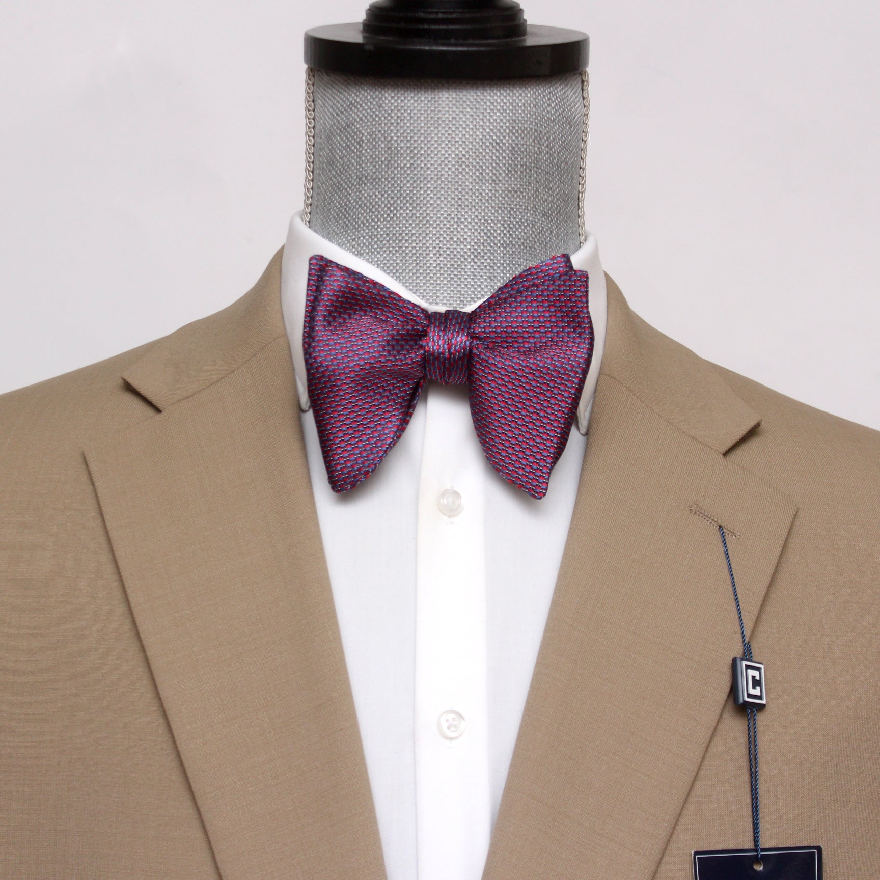 Purple Big Butterfly Silk Bow Tie