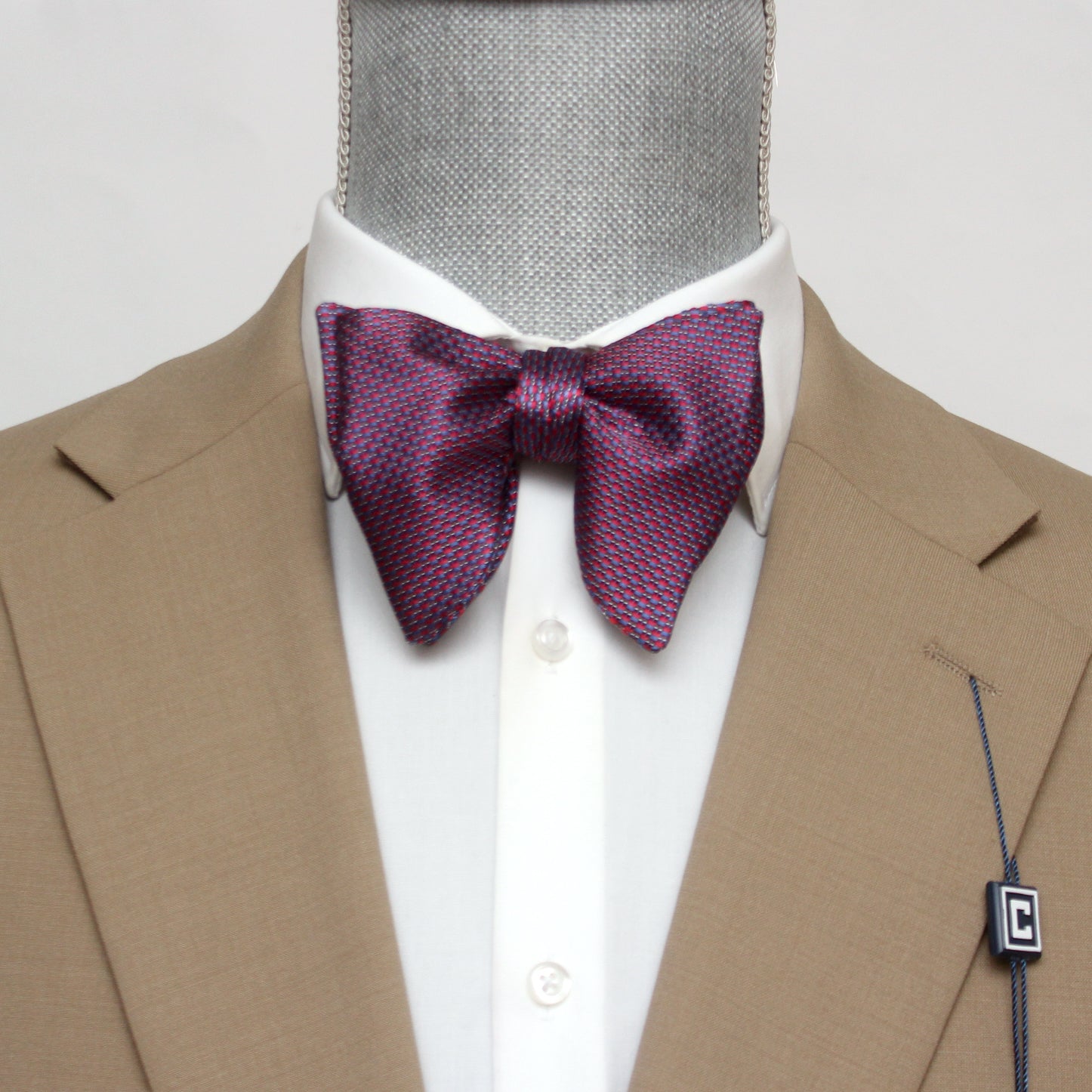 Purple Big Butterfly Silk Bow Tie