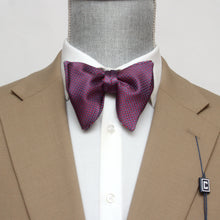 Load image into Gallery viewer, Purple Big Butterfly Silk Bow Tie
