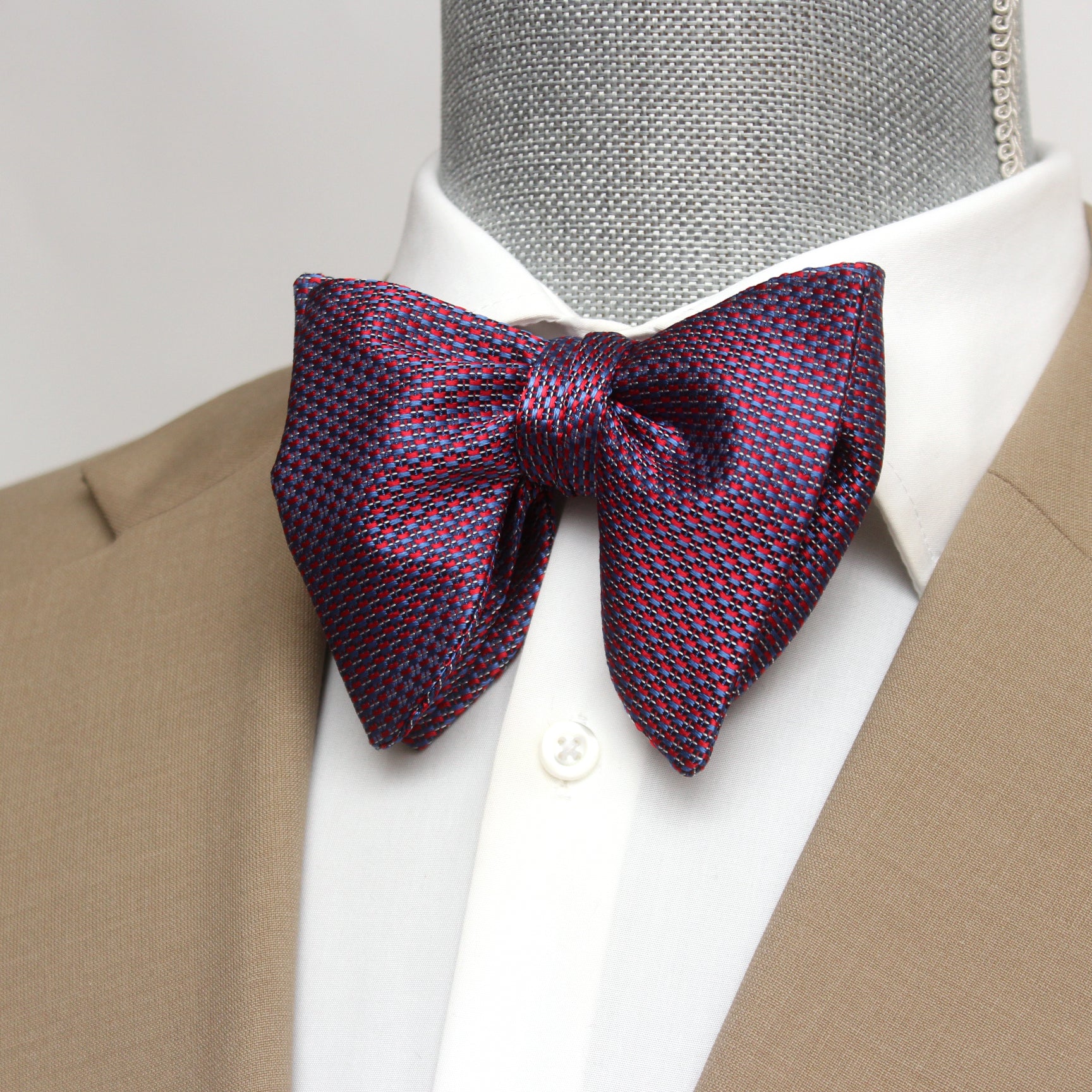 Purple Big Butterfly Silk Bow Tie