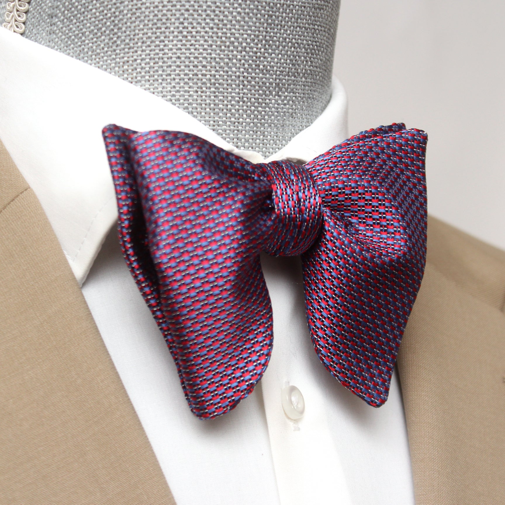 Purple Big Butterfly Silk Bow Tie