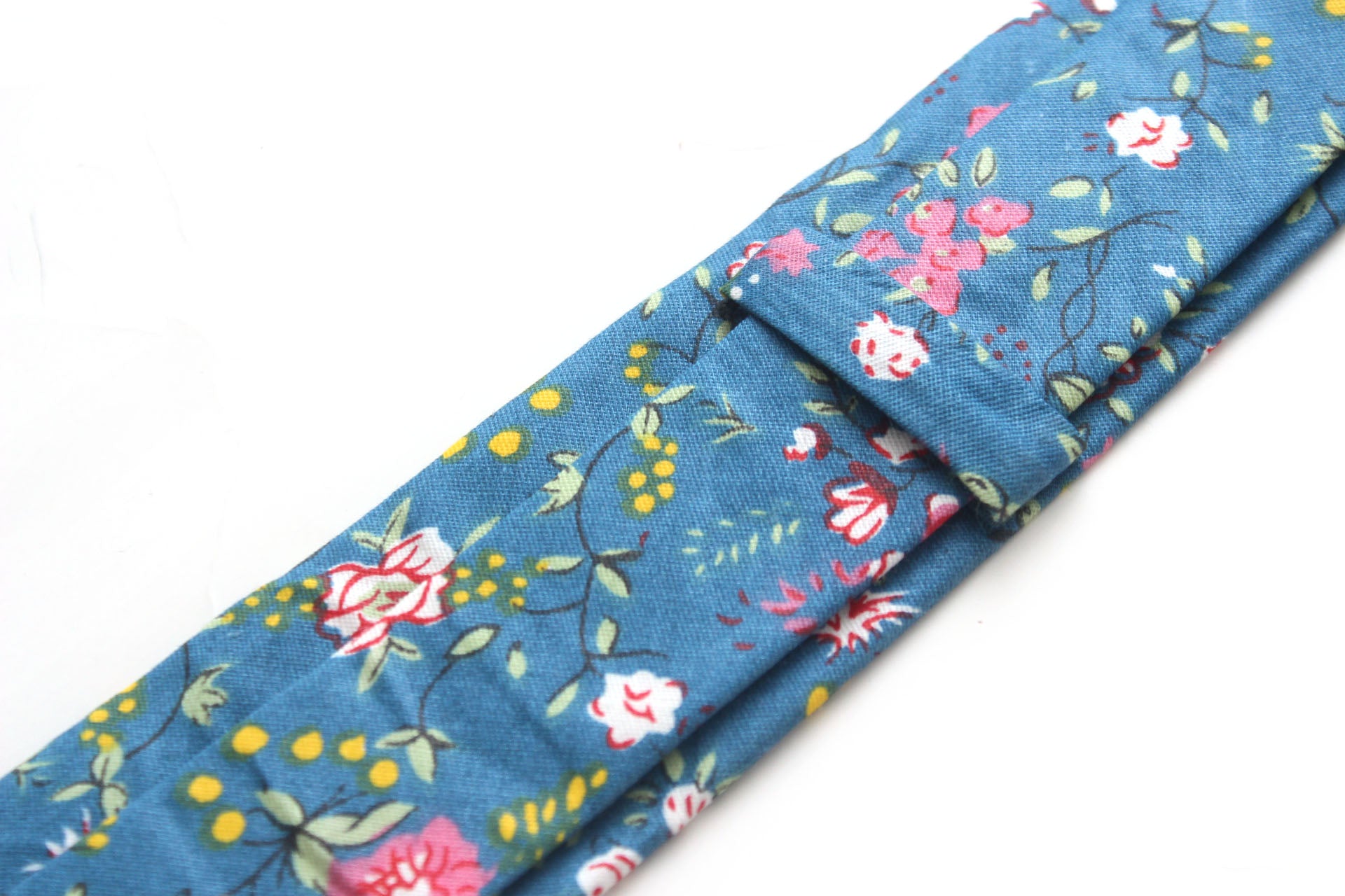 Blue Floral Necktie