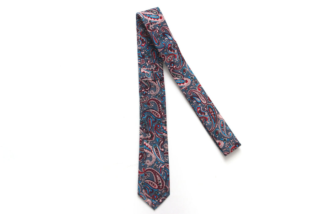 Paisley Floral Cotton Necktie