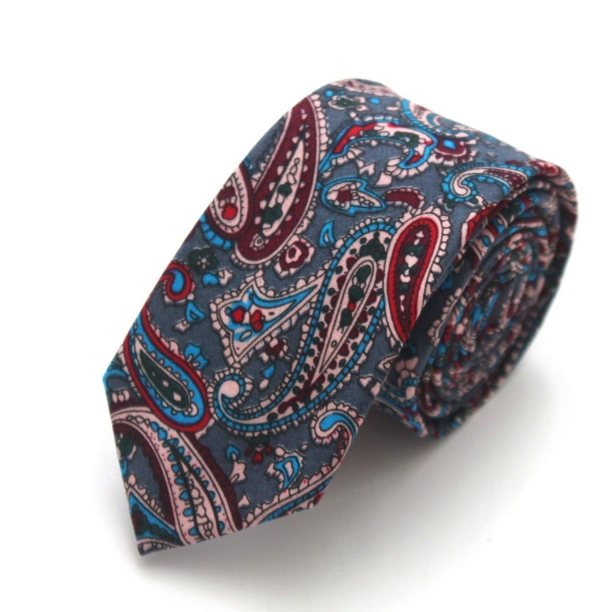 Paisley Floral Cotton Necktie