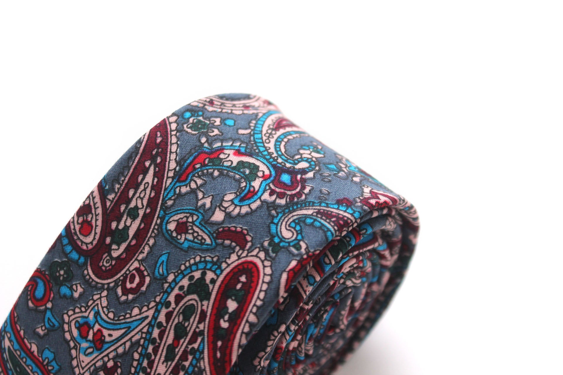 Paisley Floral Cotton Necktie
