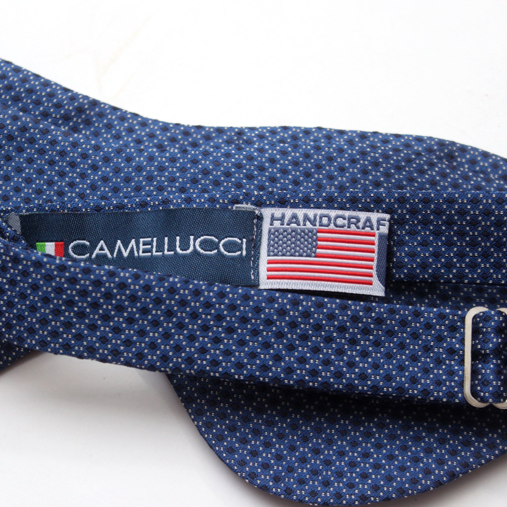 Blue Big Butterfly Silk Bow Tie