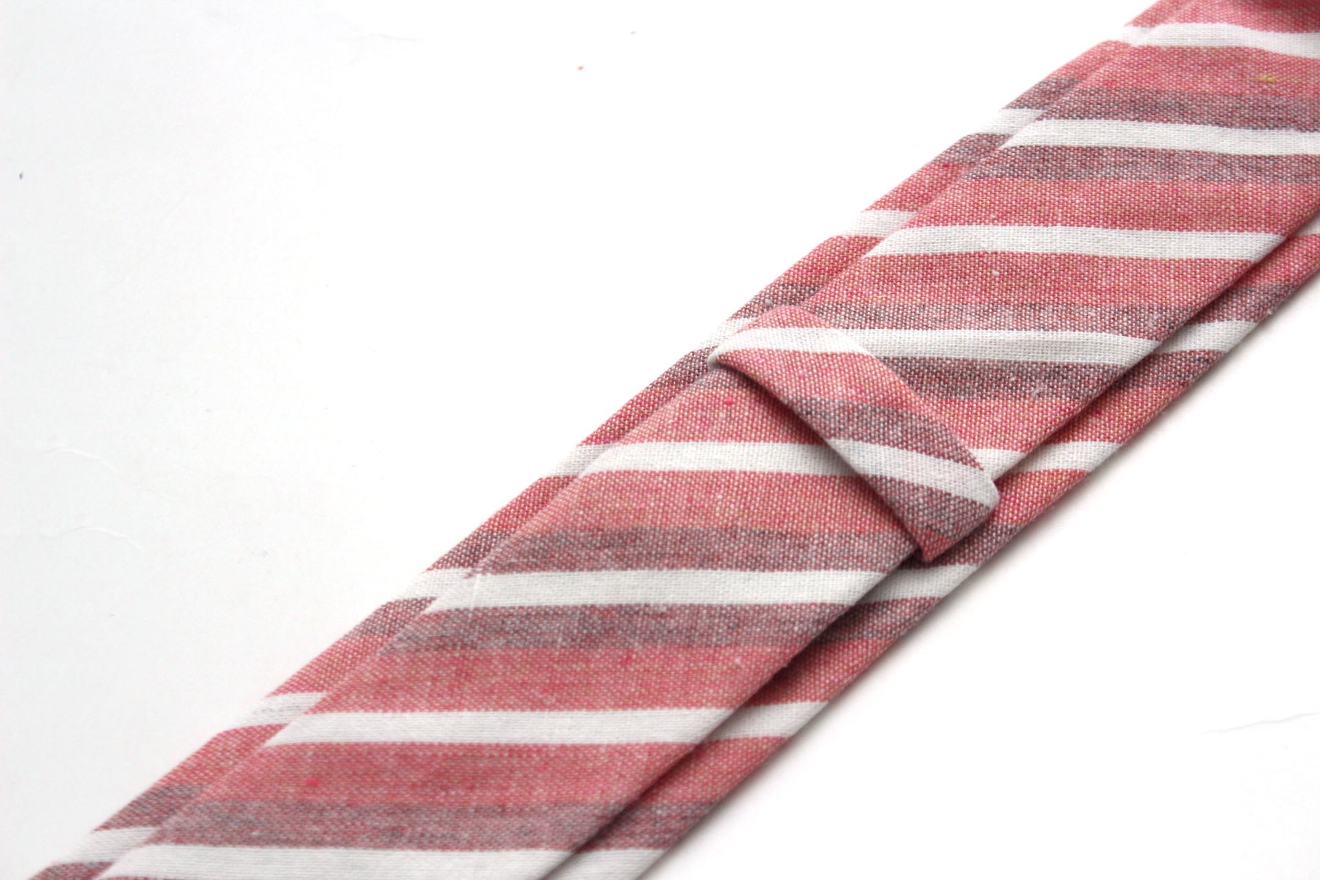 Dusty Pink Stripe Floral Necktie 2.36"