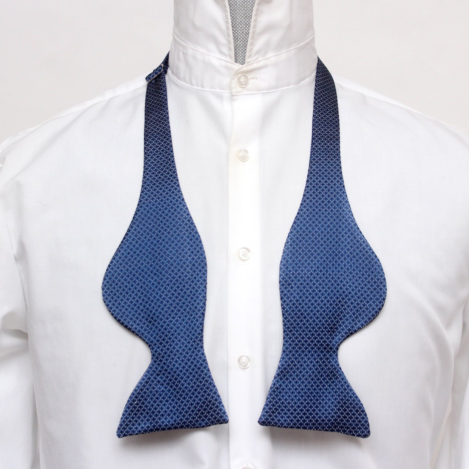Blue Big Butterfly Silk Bow Tie