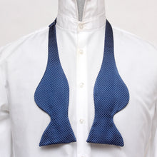 Load image into Gallery viewer, Blue Big Butterfly Silk Bow Tie
