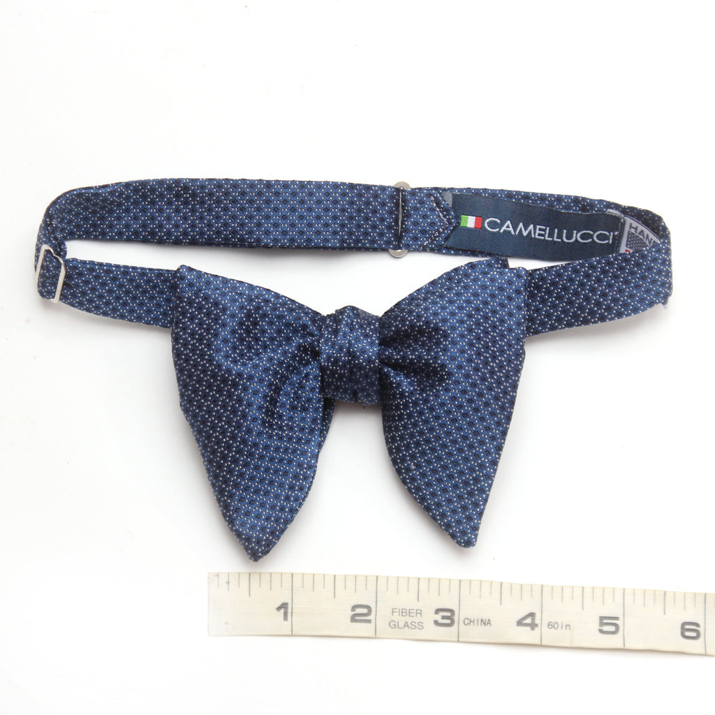 Blue Big Butterfly Silk Bow Tie