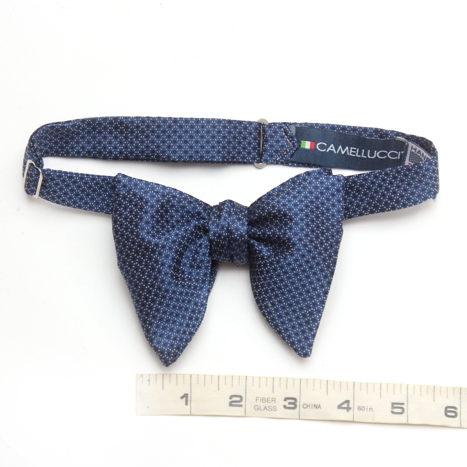 Blue Big Butterfly Silk Bow Tie