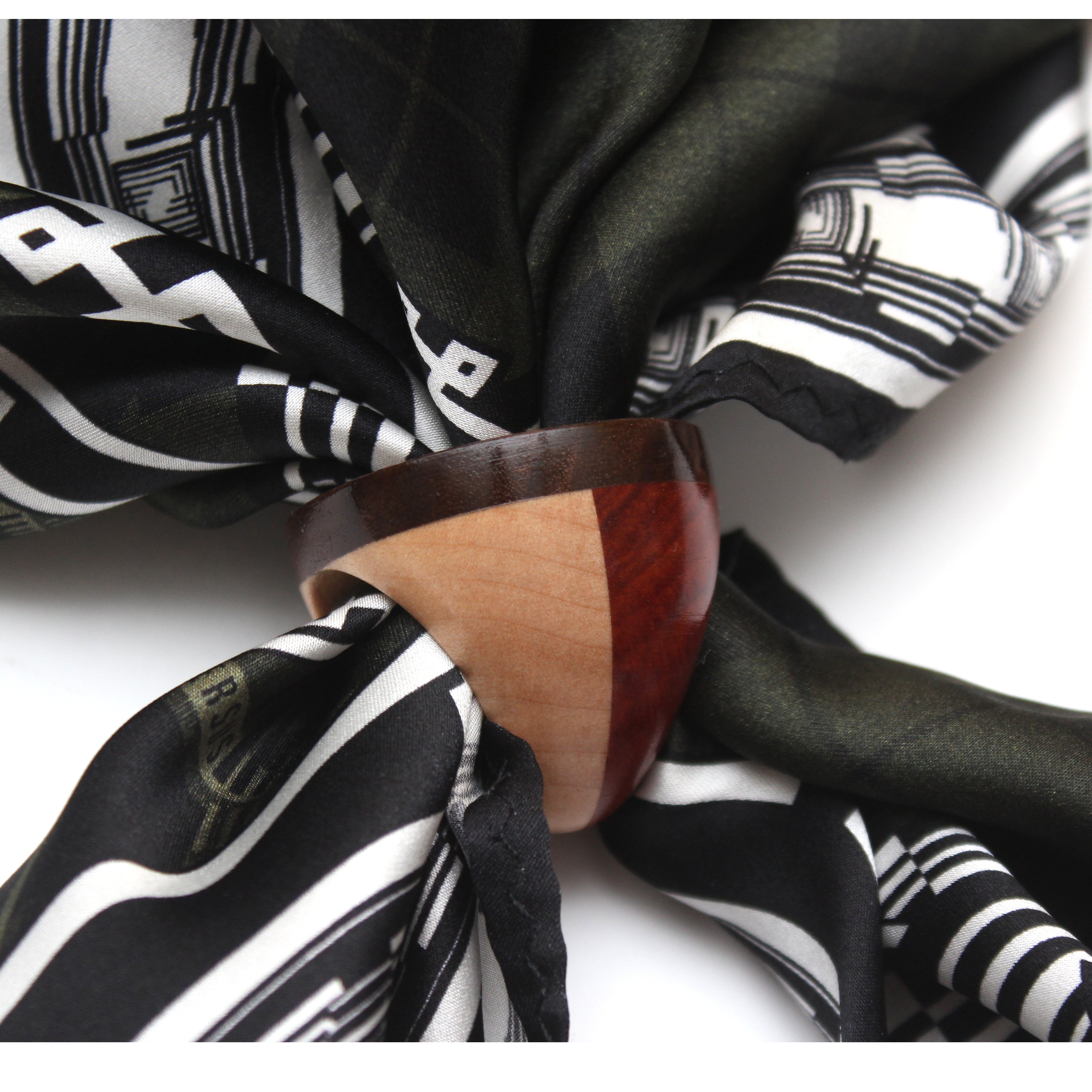 Wood Scarf ring