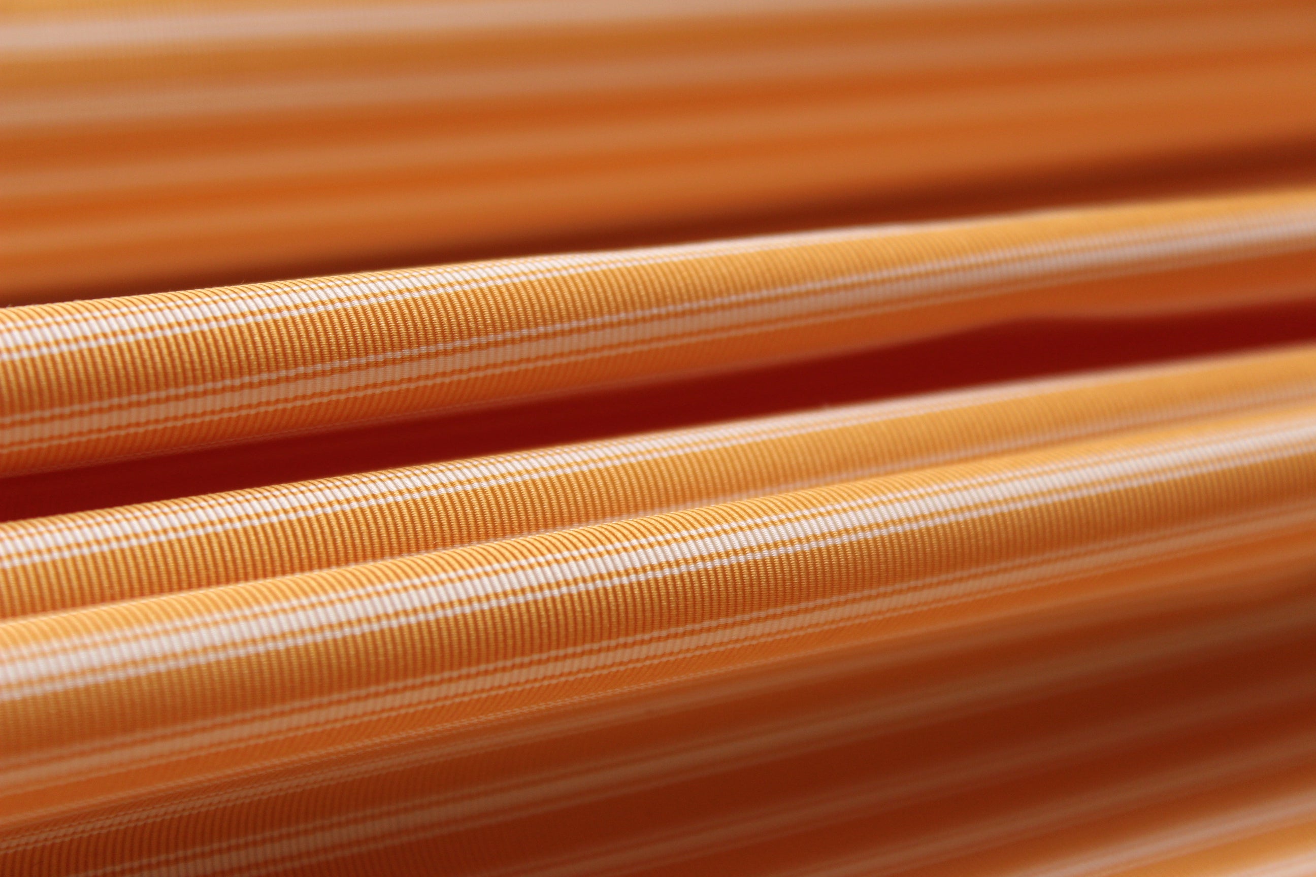 Orange Stripe Silk Fabric