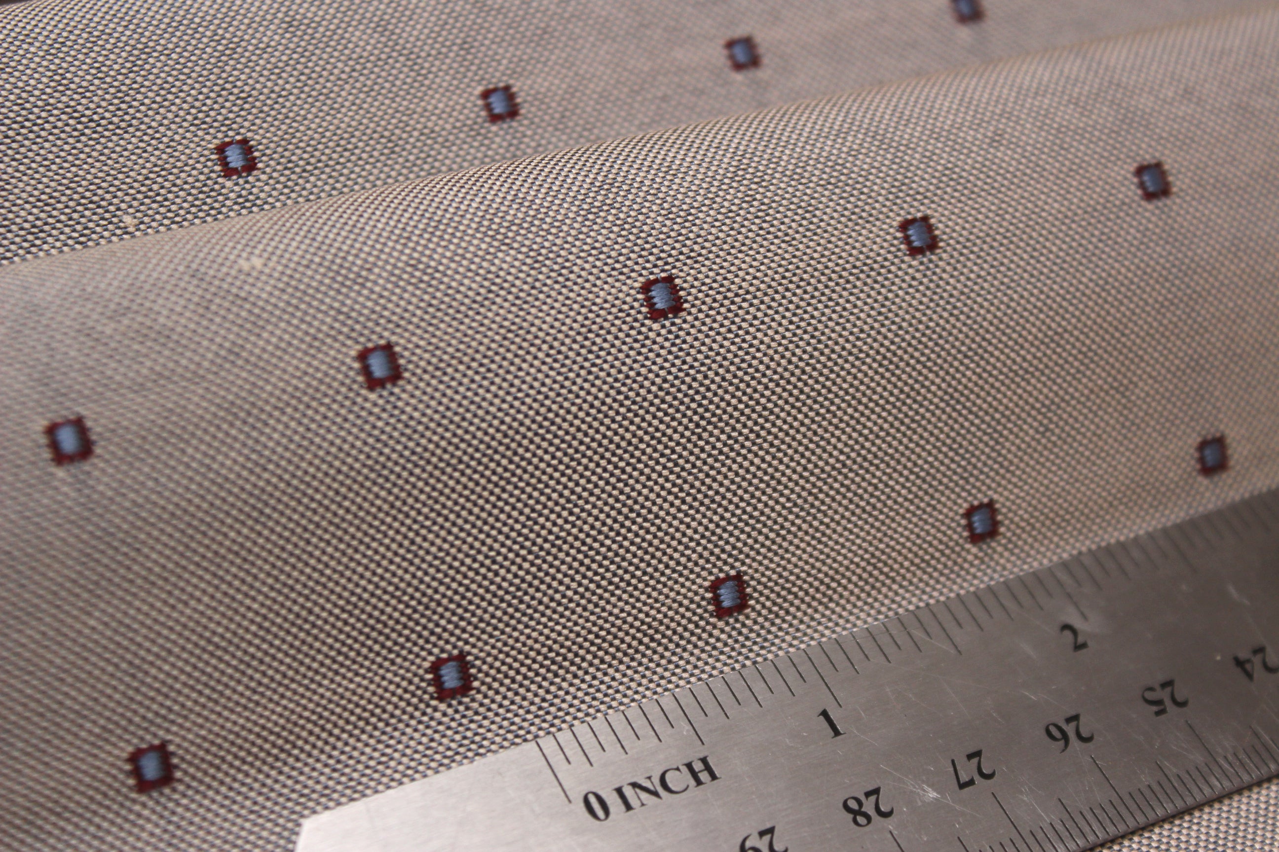 Polka Dot silk fabric Size