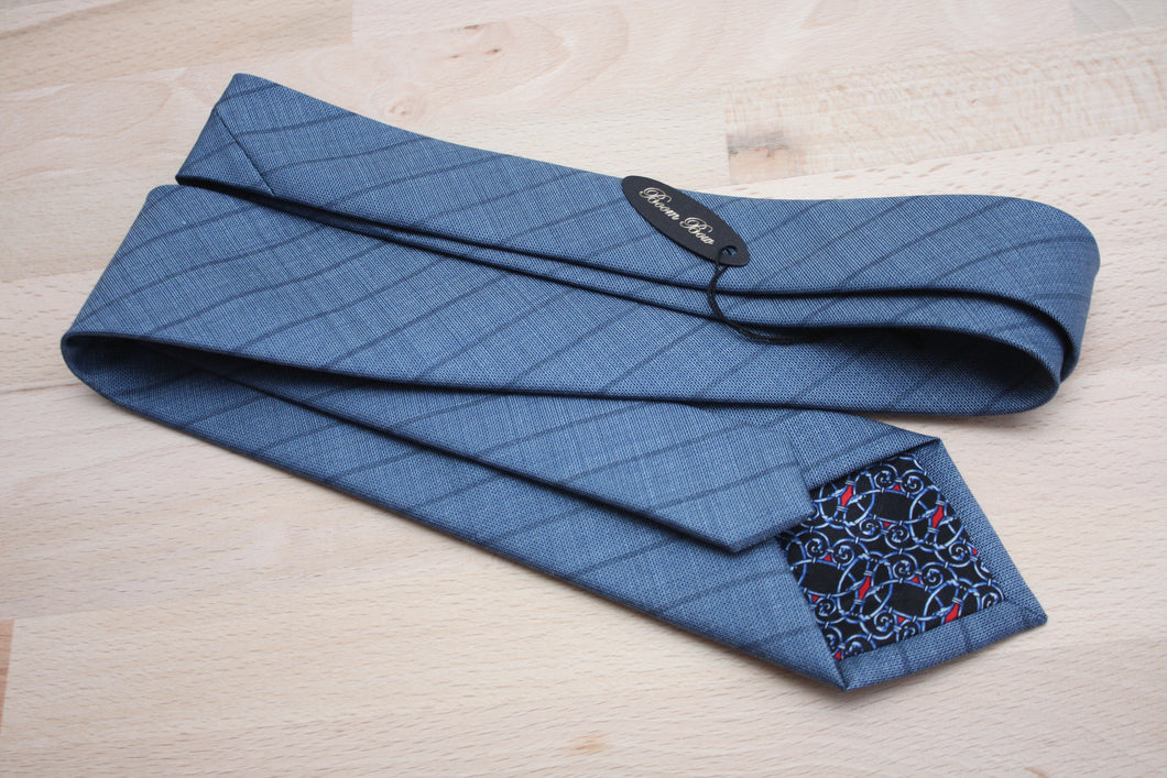 Dusty Blue Wool Necktie