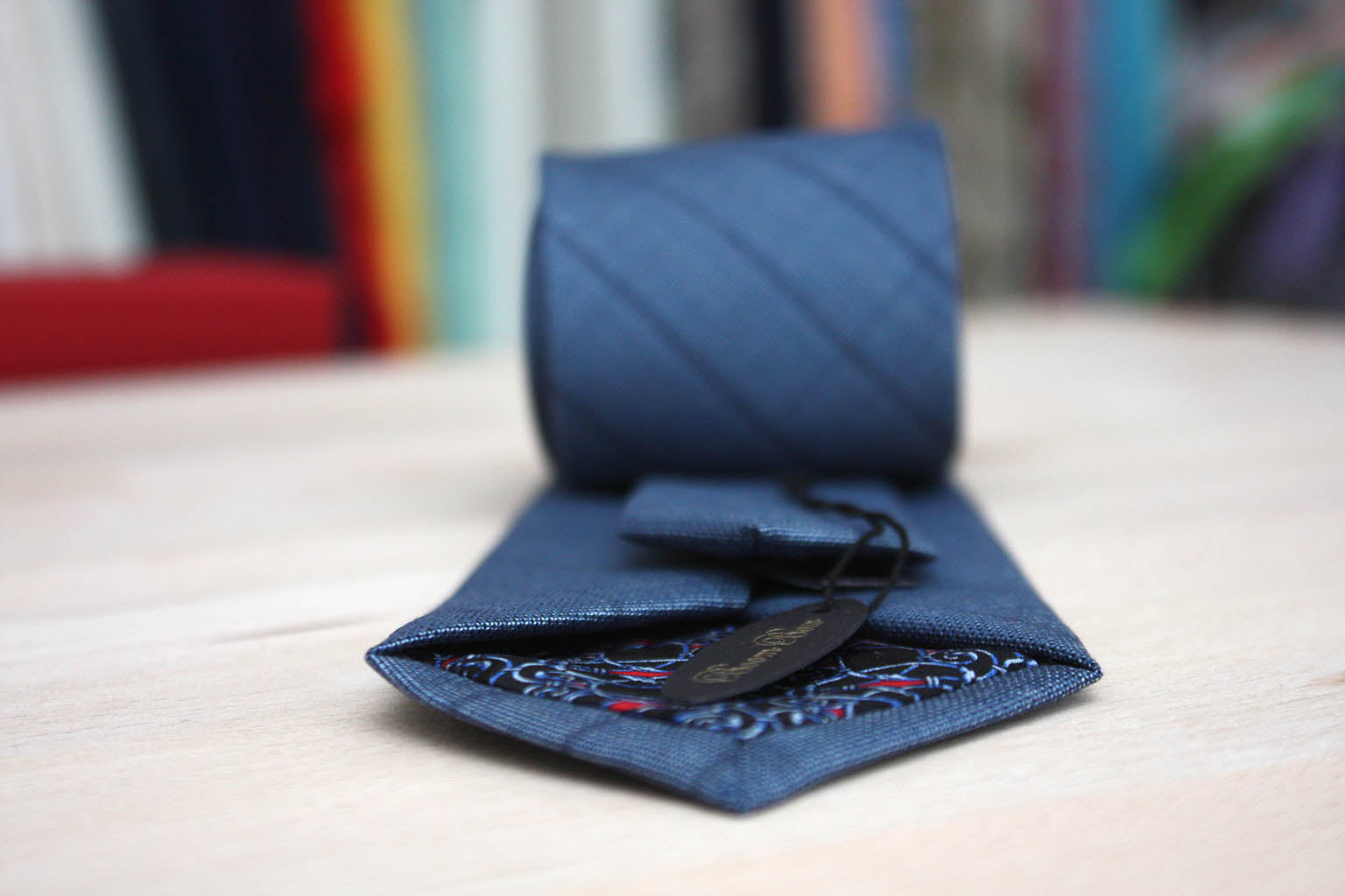 Blue Wool Necktie