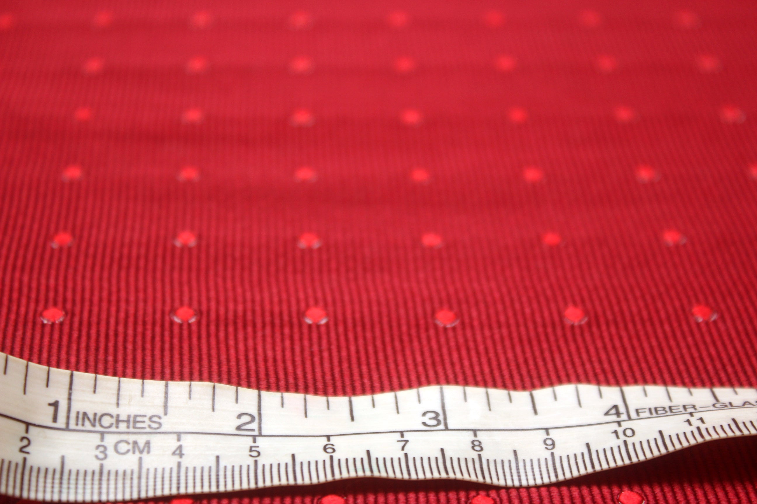 Polka Dot Red Silk Fabric