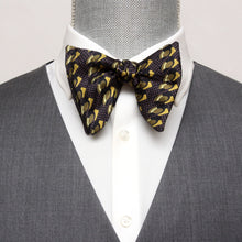 Load image into Gallery viewer, Brown Big Butterfly Silk Bow Tie
