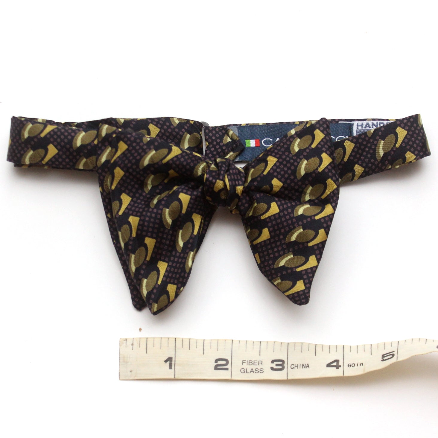 Brown Big Butterfly Silk Bow Tie