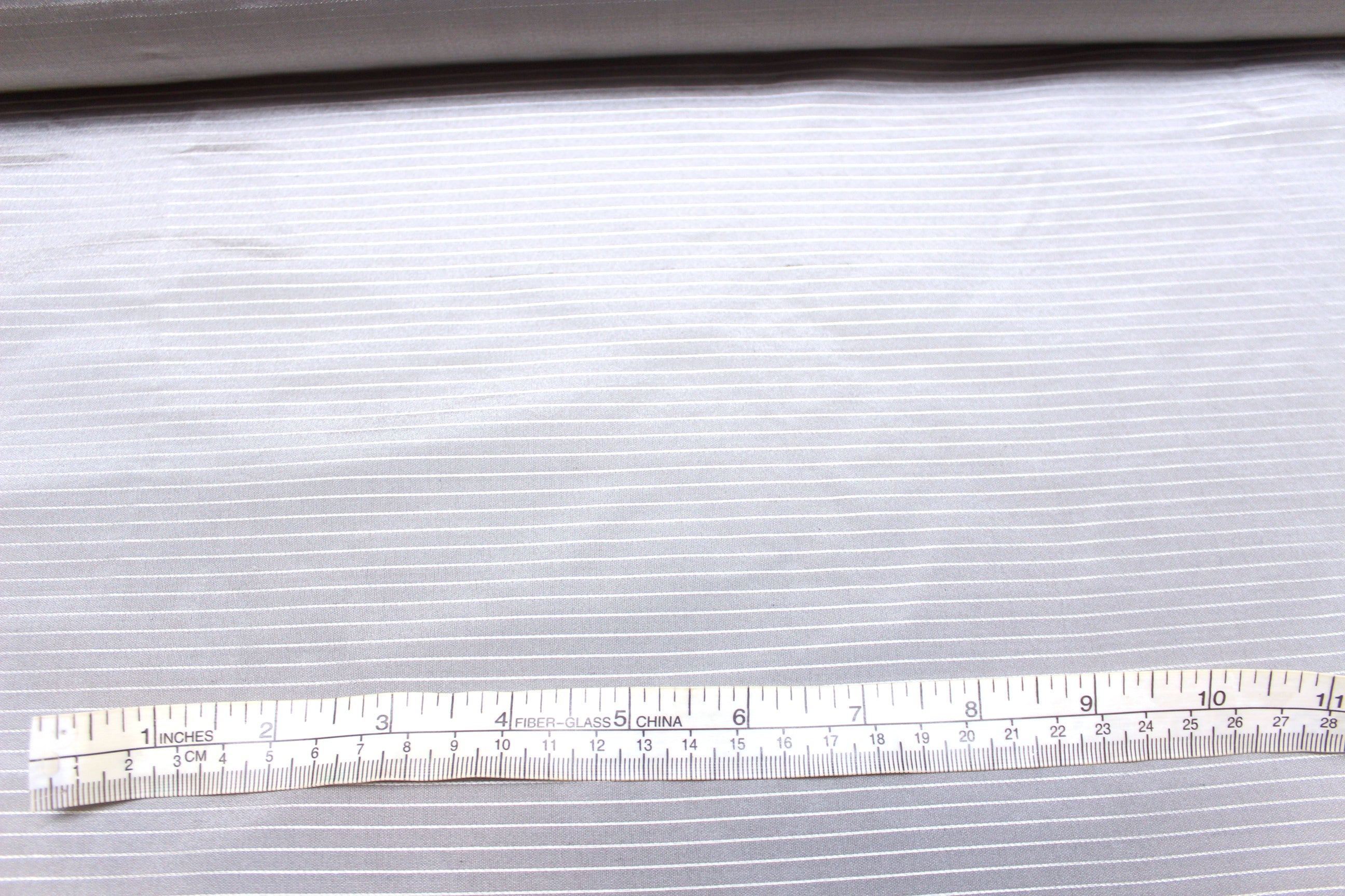 Grey Stripe Silk Fabric