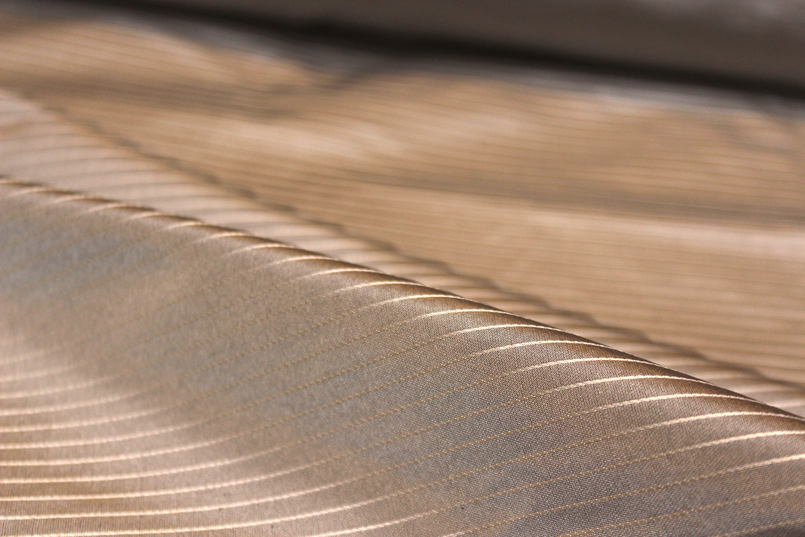 Grey Stripe Silk Fabric
