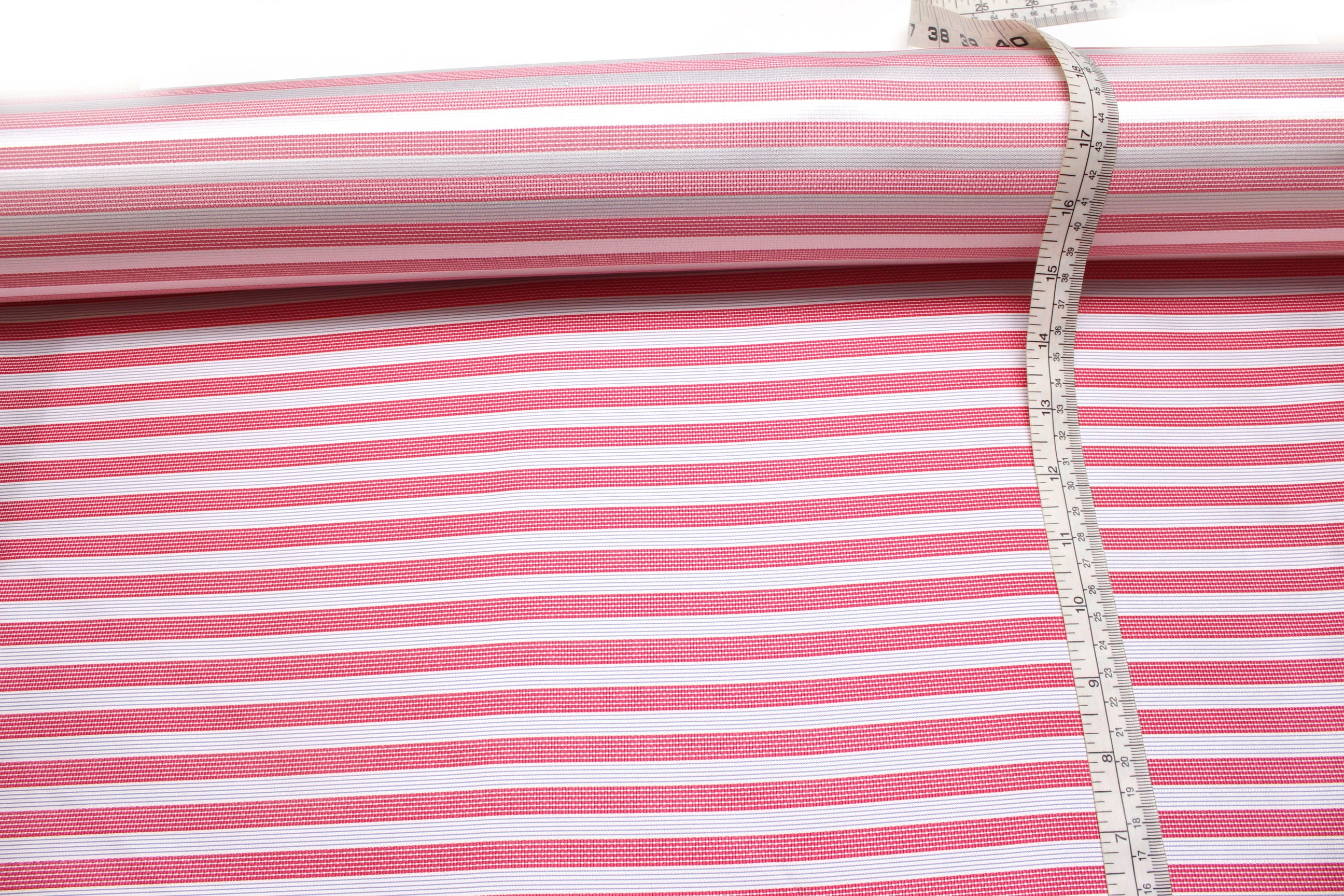 Pink Striped Italian Silk Fabric