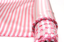 Load image into Gallery viewer, Pink Striped Silk Fabric
