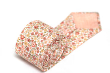 Load image into Gallery viewer, Peach Floral Cotton Necktie
