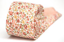 Load image into Gallery viewer, Peach Floral Cotton Necktie

