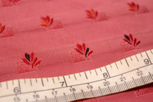 Load image into Gallery viewer, Red Embroidery Ornament Silk Fabric
