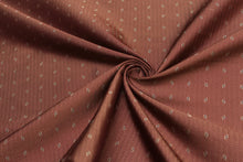 Load image into Gallery viewer, Brown Ornament Silk Fabric
