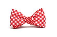 Load image into Gallery viewer, Red Plaid Stripe Reversible Self-Tie Bow Tie
