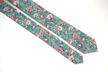 Load image into Gallery viewer, Green Pink Floral Necktie 2.36&quot;
