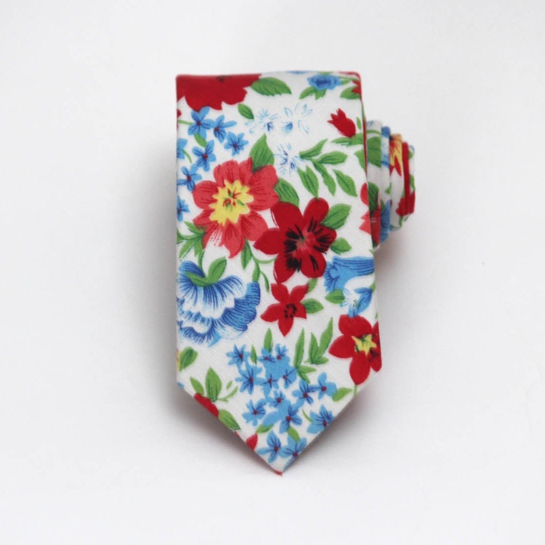 Flower Cotton Necktie