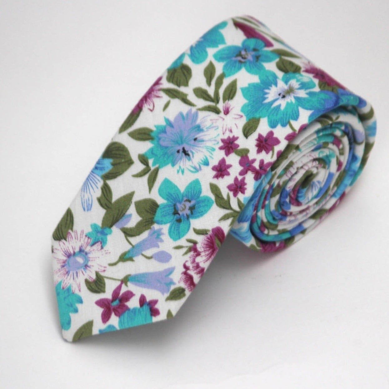 Cotton Floral Necktie