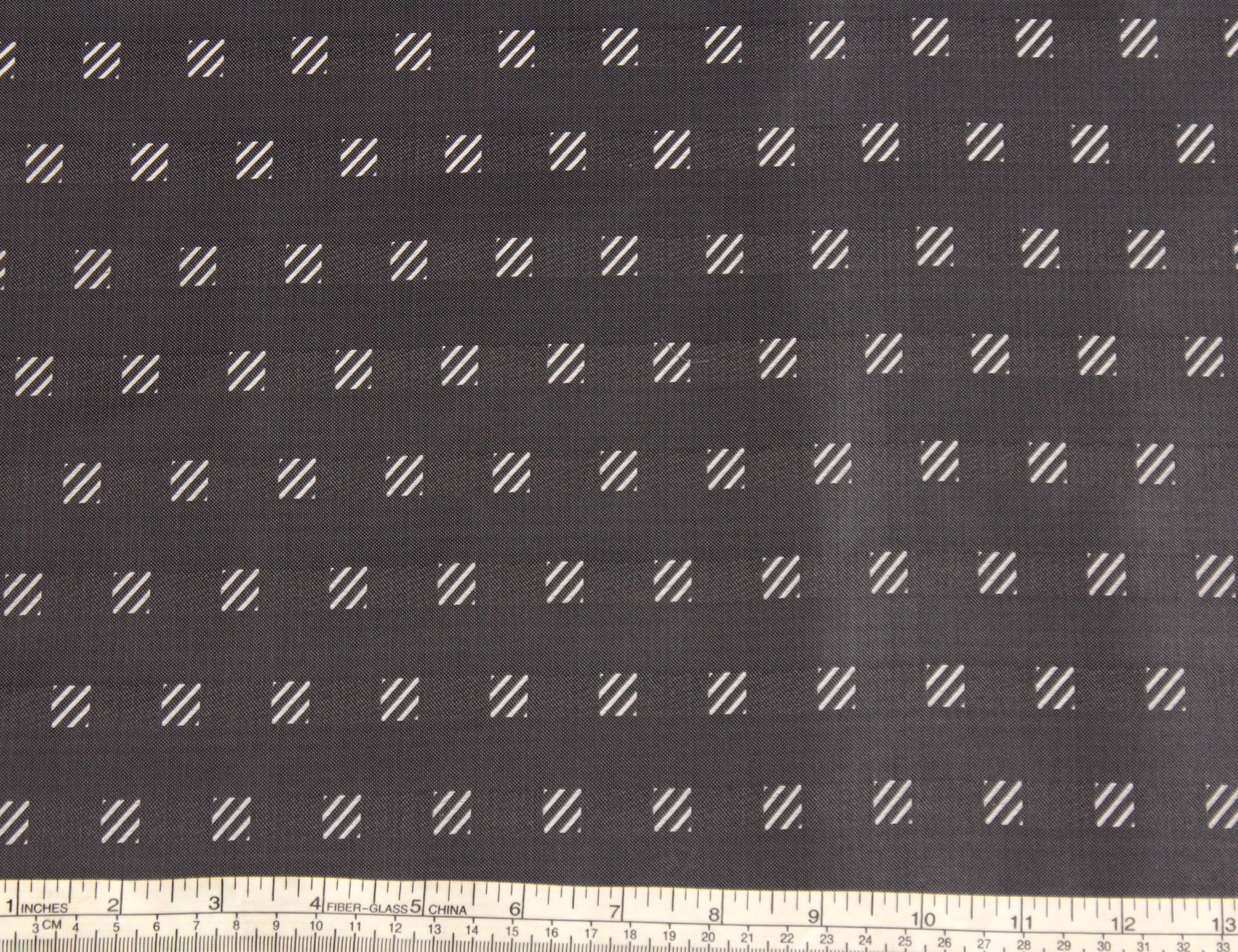 Grey Square Ornament Silk Fabric