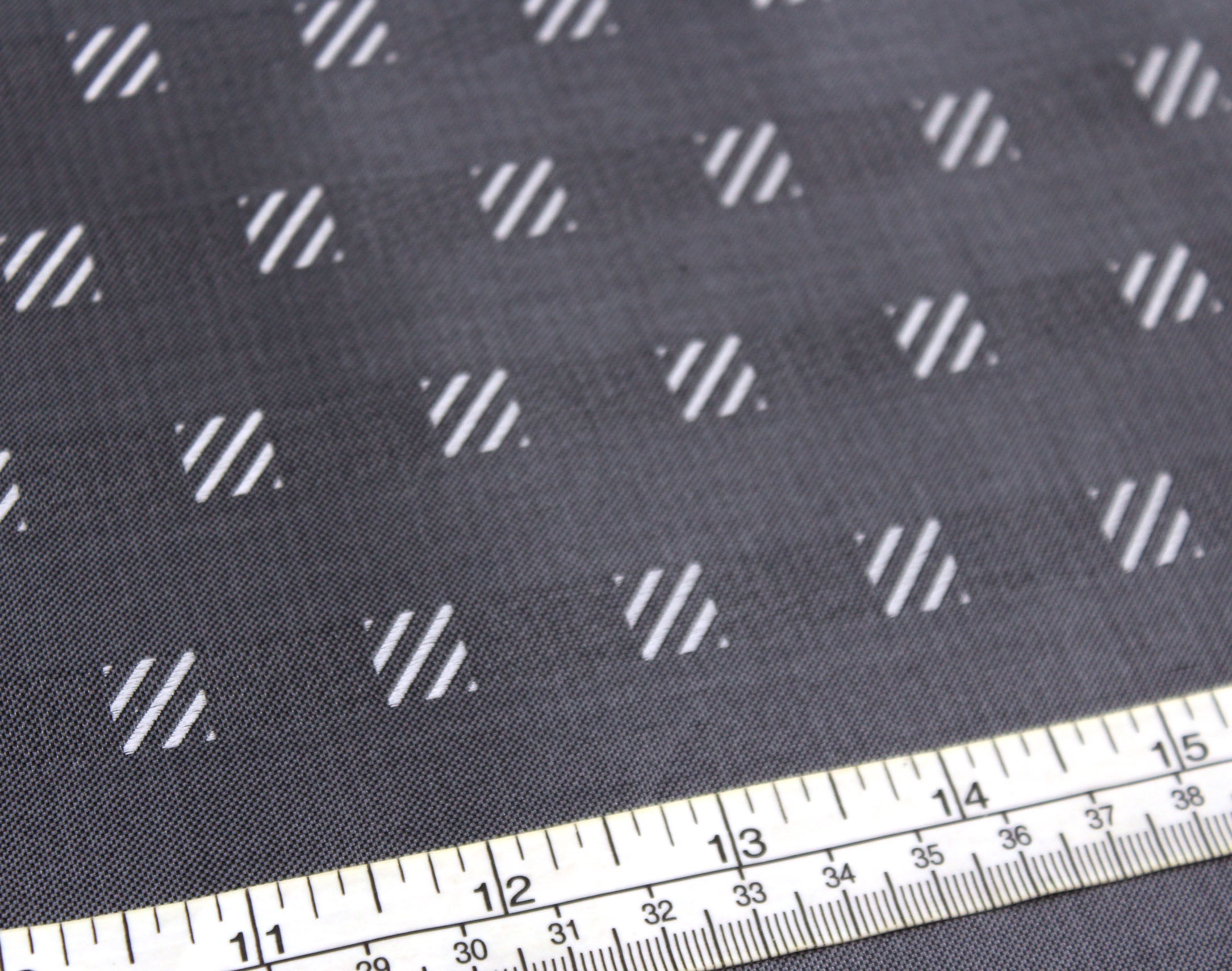 Grey Square Ornament Silk Fabric