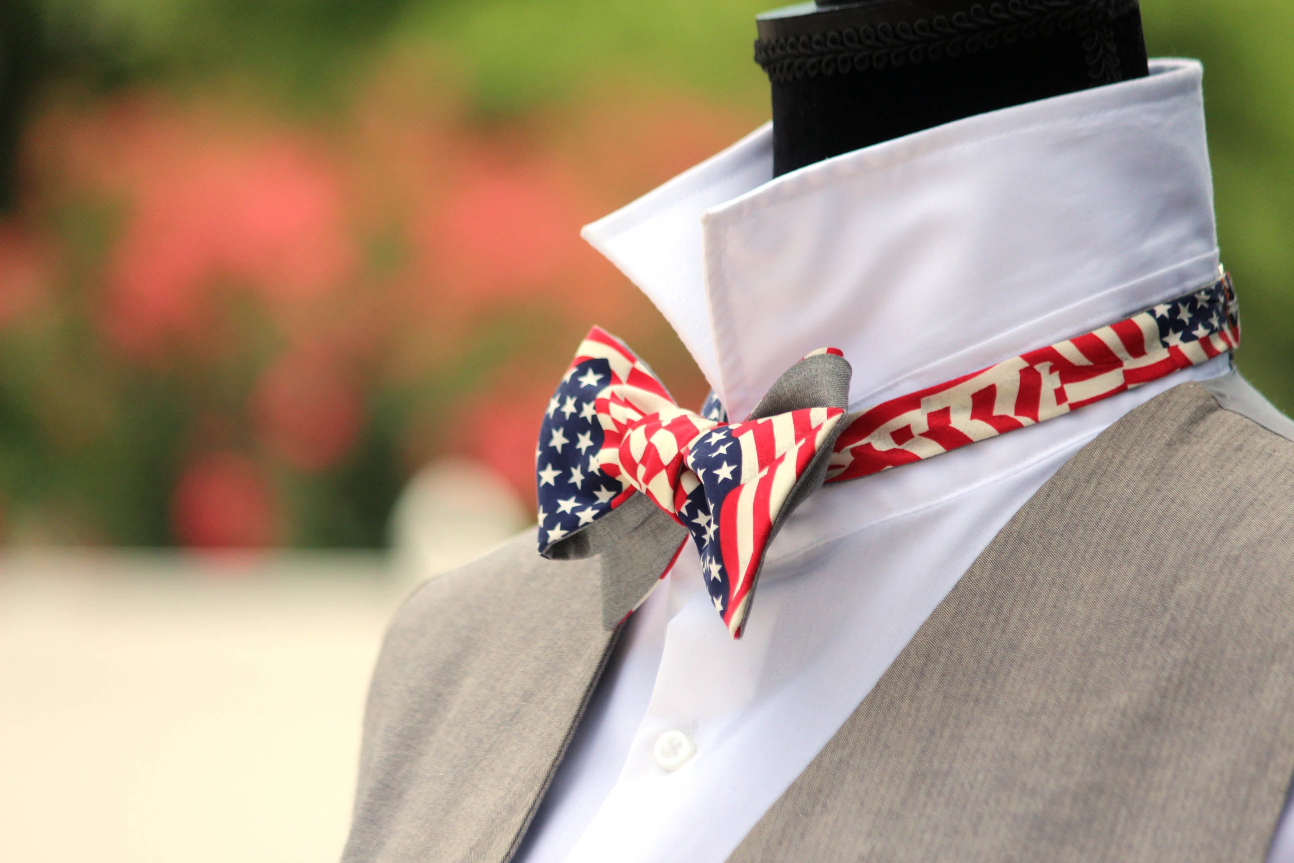 American Flag Men's Bow Tie USA Patriotic Bow Tie