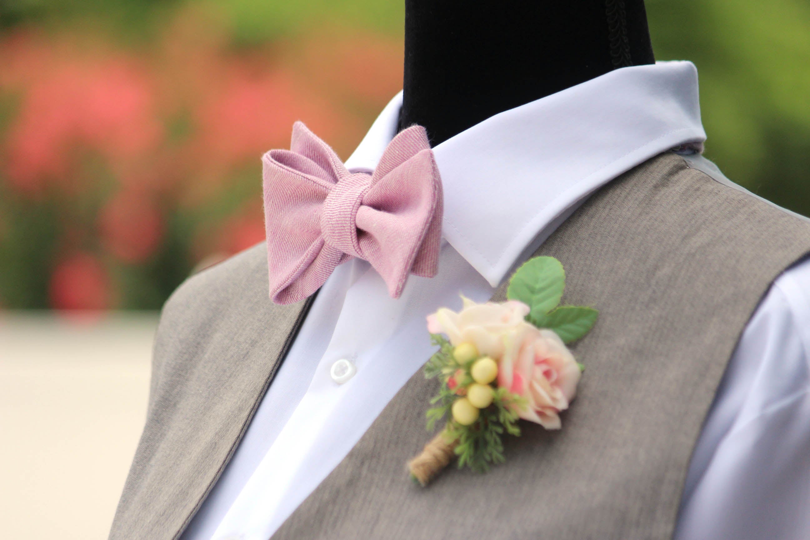 Lilac Lavender Self-Tie Bow Tie