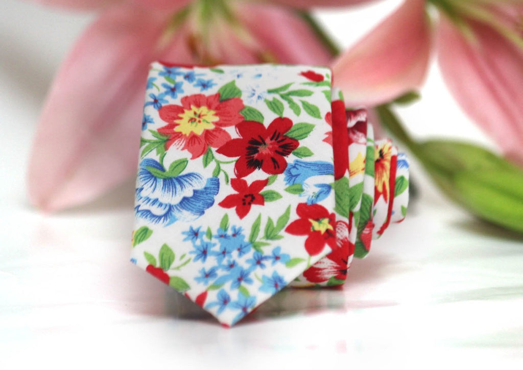 Flower Cotton Necktie