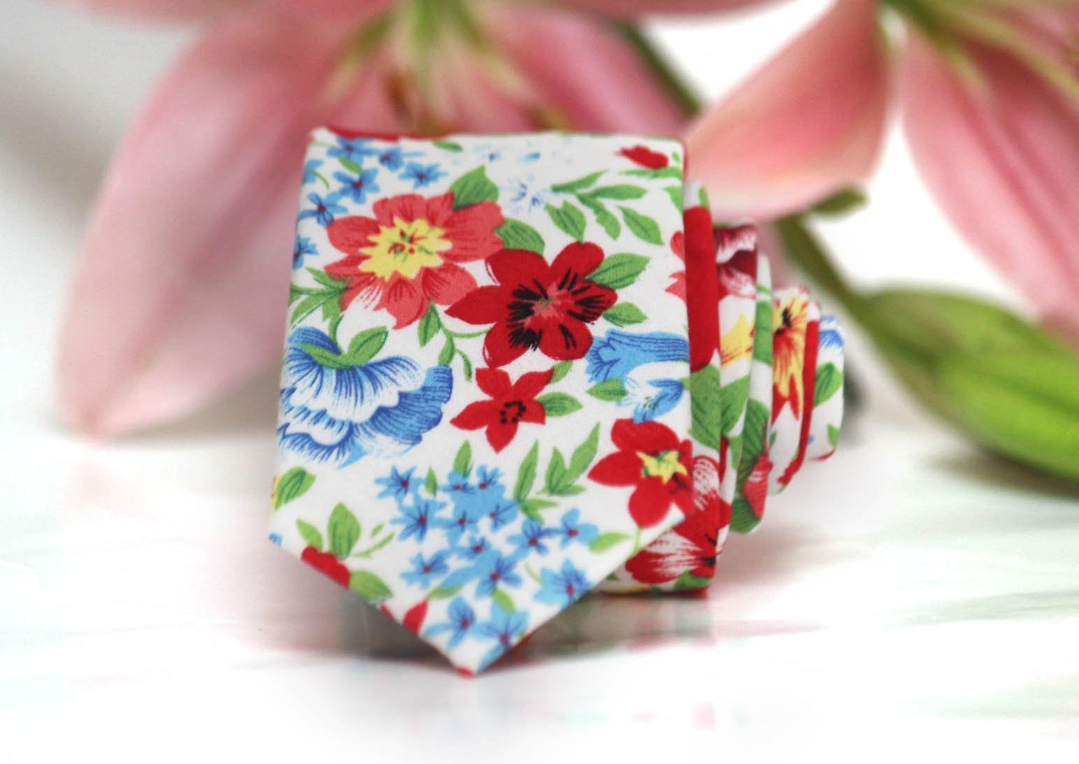 Flower Cotton Necktie