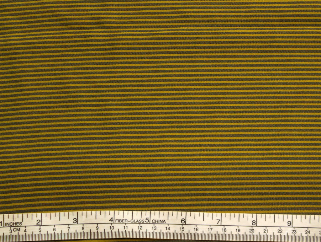 Moss Green Stripe Silk Fabric
