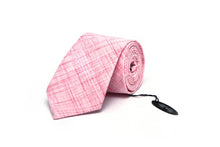 Load image into Gallery viewer, Pink Cotton Necktie
