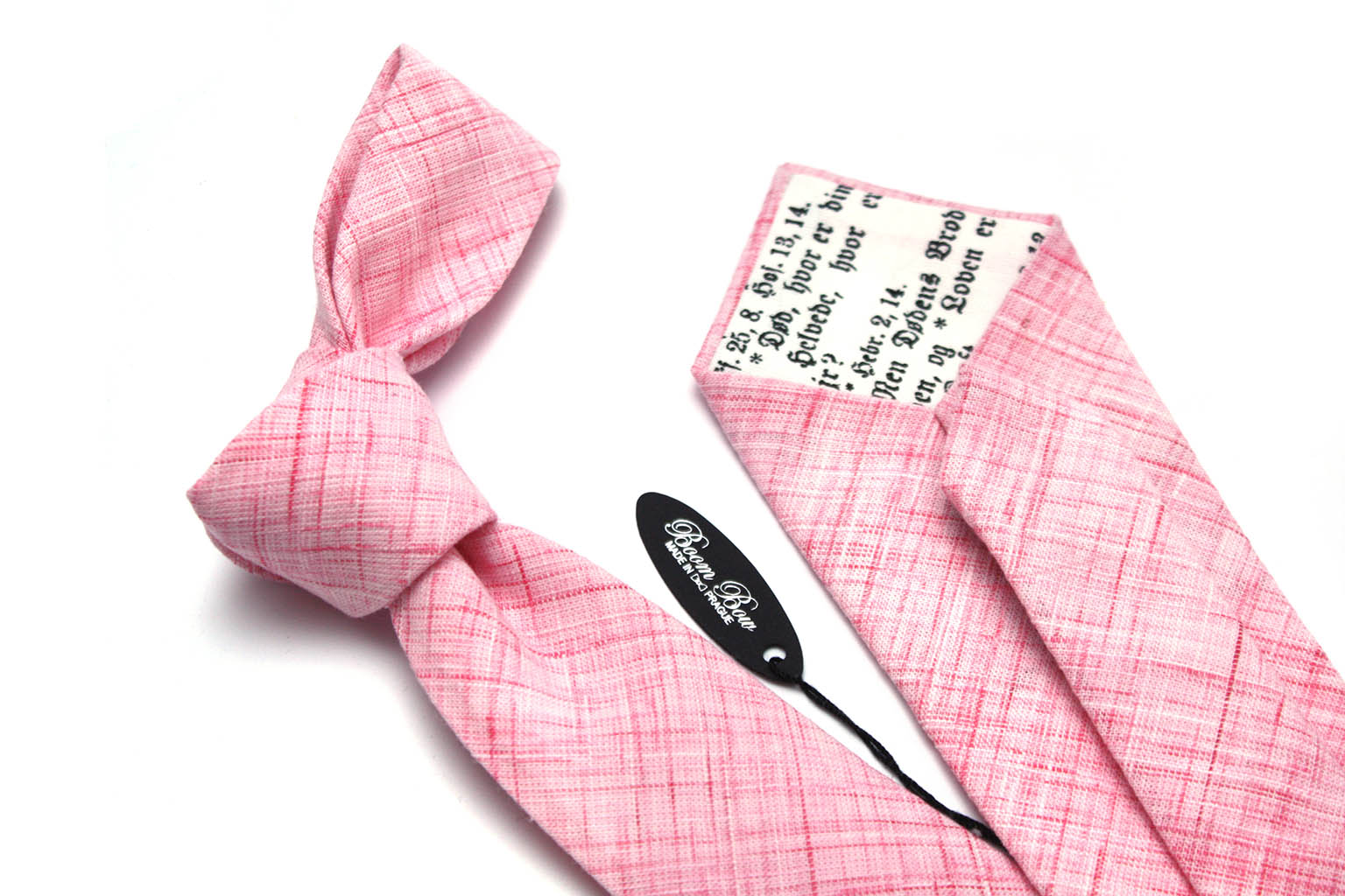 Pink Cotton Necktie