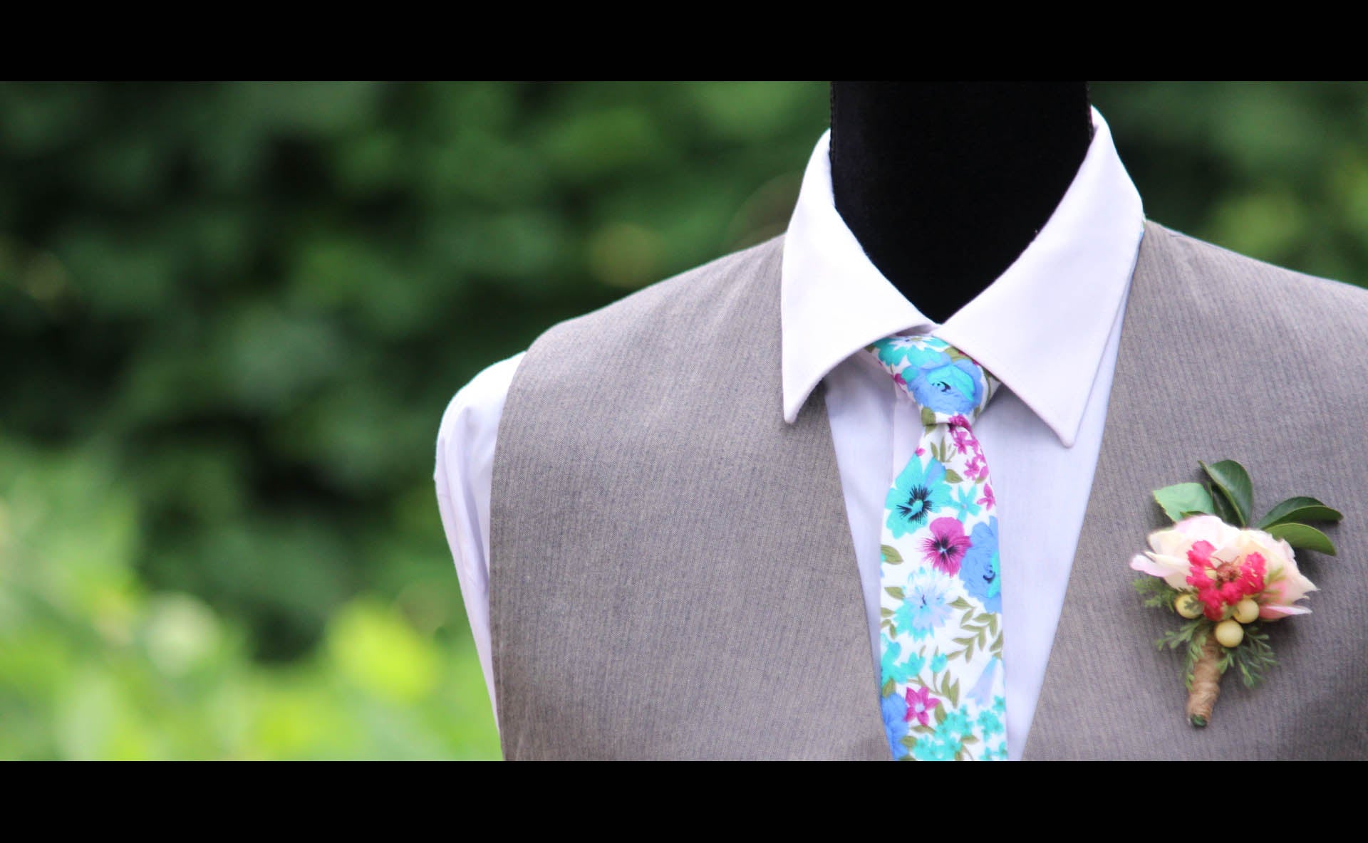 Cotton Floral Necktie