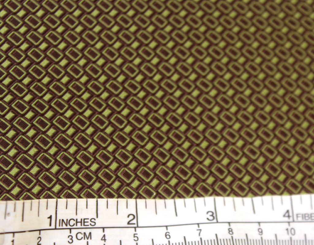 Moss Green Ornament Silk Fabric