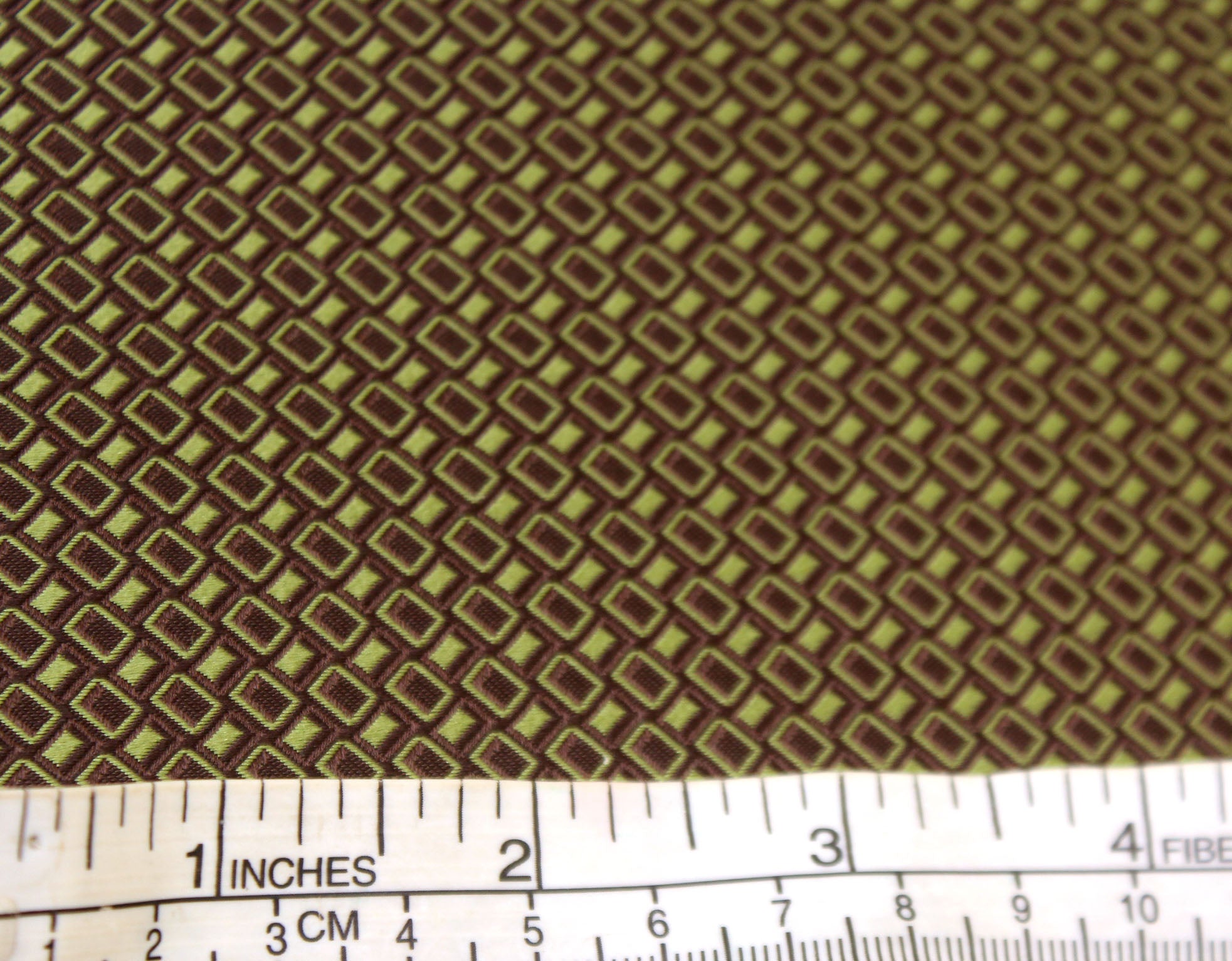 Moss Green Ornament Silk Fabric